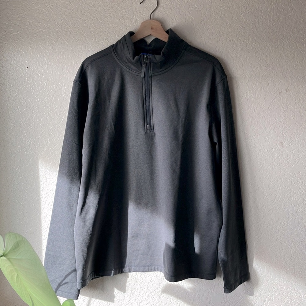 32 Degrees Heat Tech Gray ¼ Zip Pullover mens L